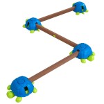 Joc de Echilibrul si Balans cu Broscute Testoase KidKraft Turtle Totter Balance Beam  Interior - Exterior